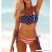 Lashaper Women Patriotic American Flag Stars Stripes Fringe Tassel Bikini Set Swimsuit Us Flag B075SV42B3